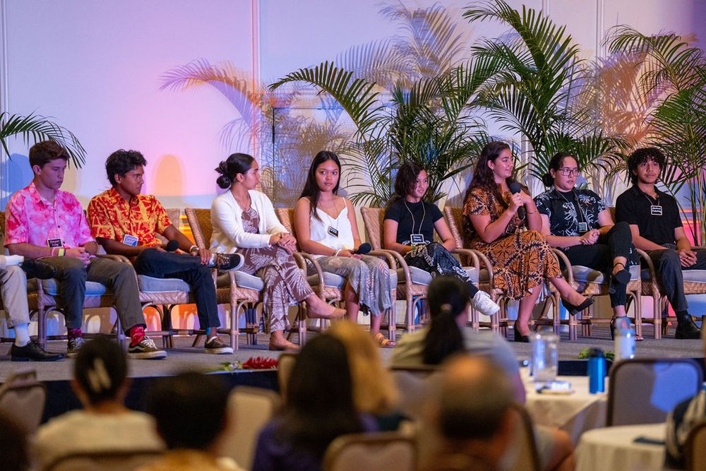 Photo of students on stage